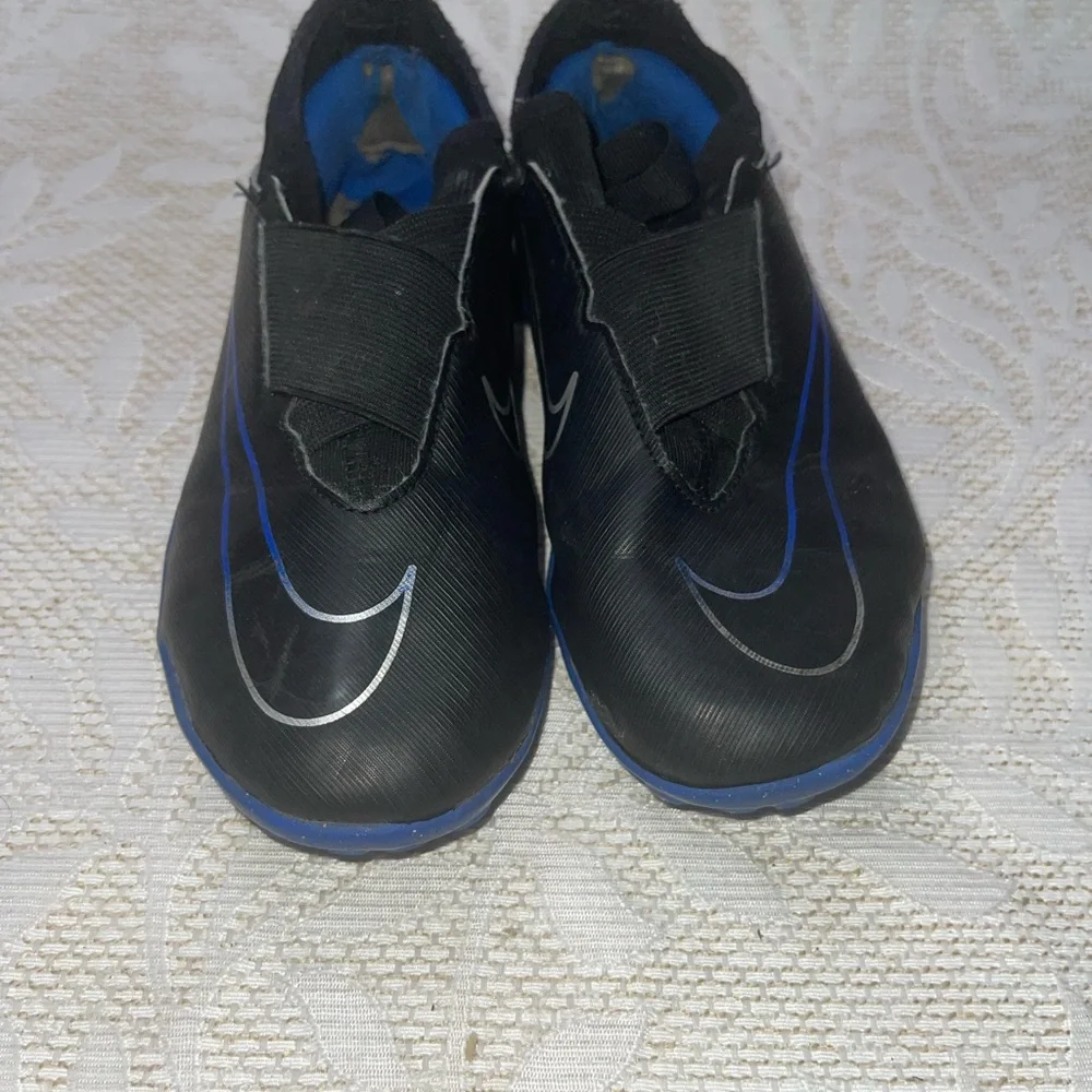 Nike Jr Soccer Cleats Youth 2.5Y Black Mercurial Zoom Air Indoor